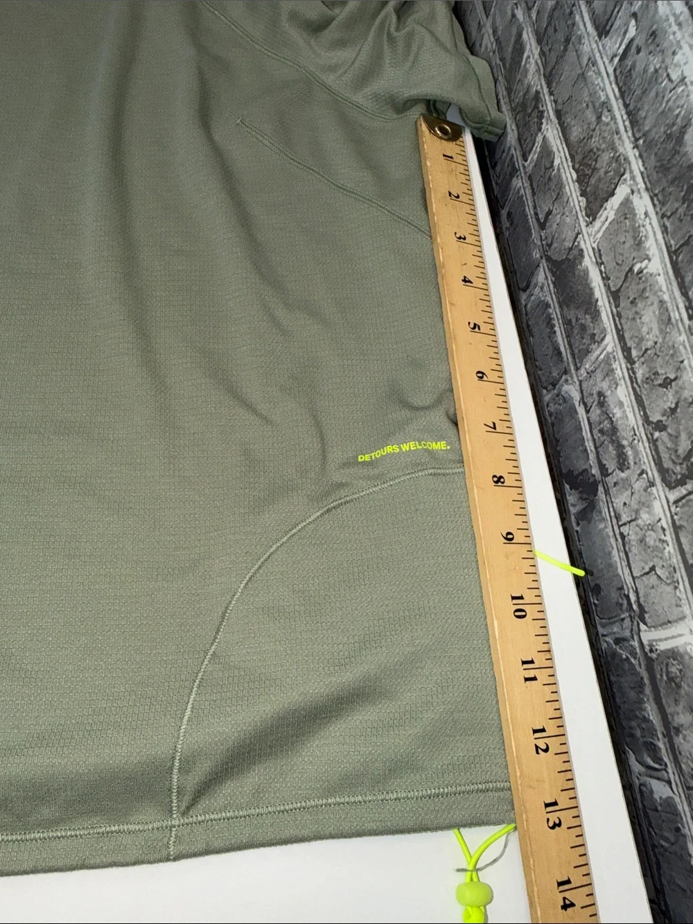 Lululemon T-shirt with Neon Yellow Accent